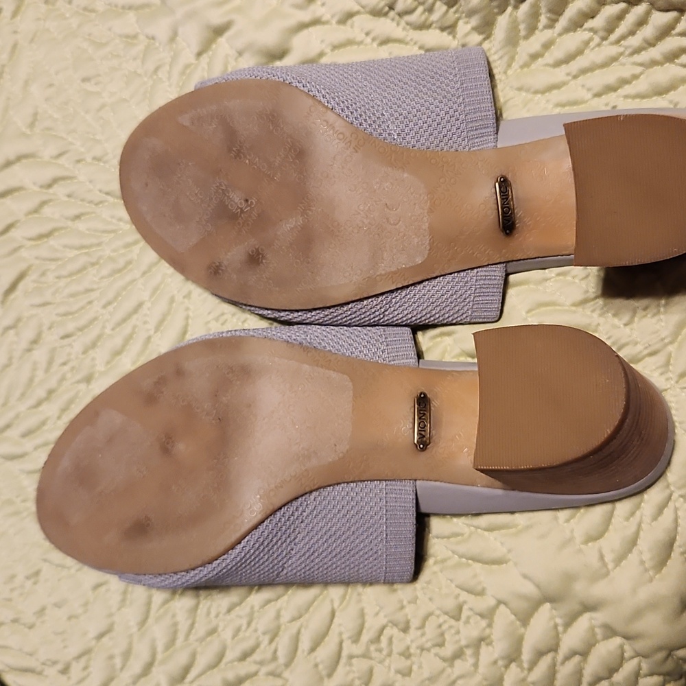Vionic Fleur Slide On Mule Grey/Blue View 5